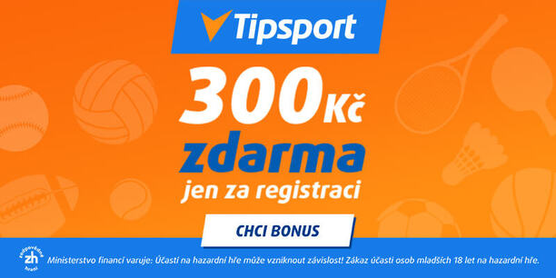 Vsaďte si u Tipsportu s bonusem 300 Kč