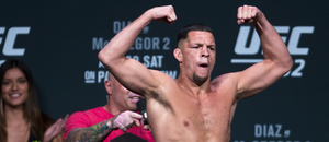 Nate Diaz na vážení UFC - Zdroj ČTK, AP, L.E. Baskow