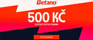 Betano 500 Kč za registraci