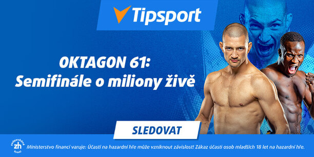 Sledujte OKTAGON 61 v Brně na Tipsport TV