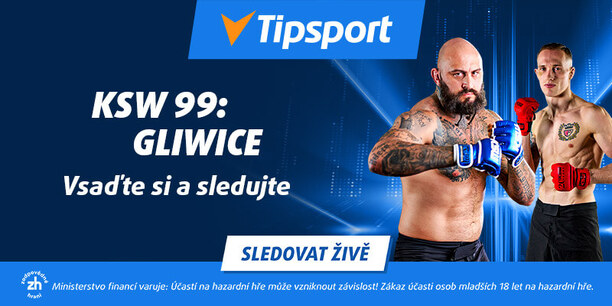 Sledujte KSW 99 živě na Tipsport TV