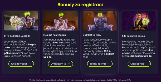 Kingsbet bonusy za registraci