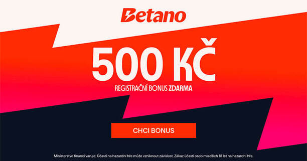 Betano 500 Kč za registraci